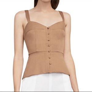 BCBGMax Azria Jonesy Button Up Top